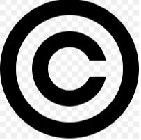 Black copyright symbol on a transparent background.