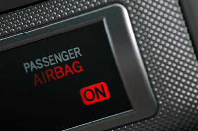 Passenger airbag on