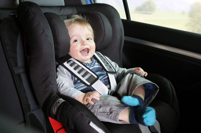 Baby in car seat