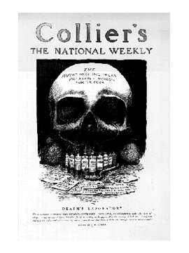An early magazine cover used to campaign for the passage of the Pure Food and Drugs Act of 1906
