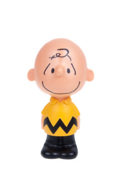 Adelaide, Australia - January 15, 2016:A studio shot of a Charlie Brown 2015 Happy Meal Toy from the animated The Peanuts Movie. Distributed with Mcdonalds Happy Meals in 2015 to promote the animated movie.