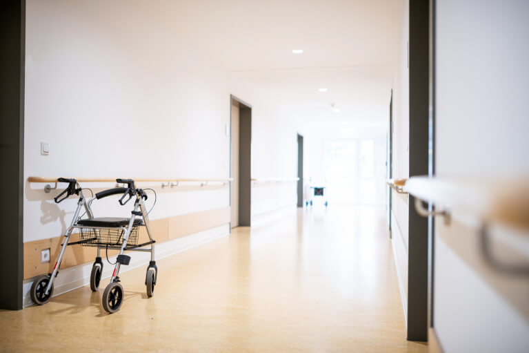 Empty Nursing Home Hallway