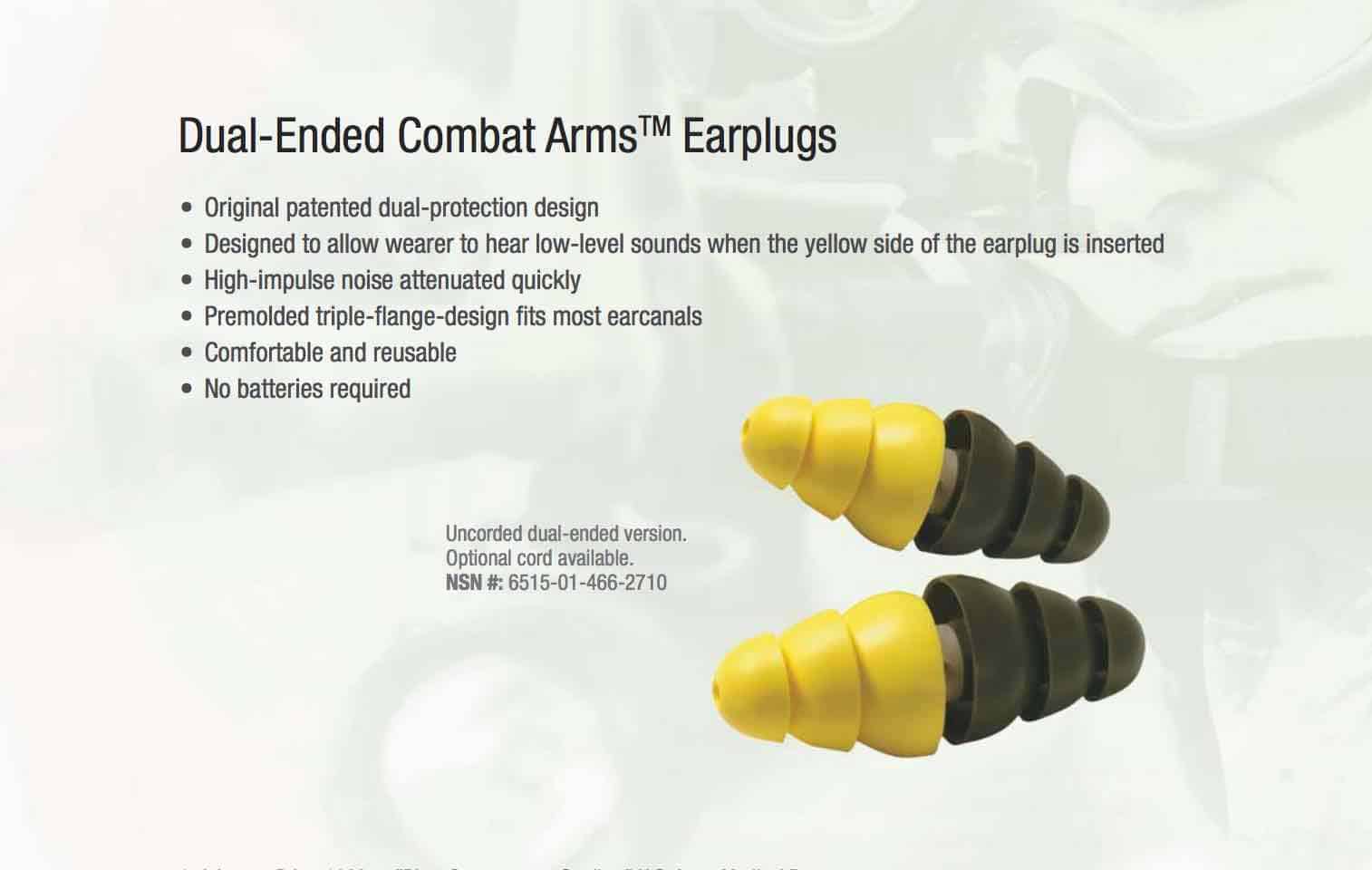 3M Dual-Ended Combat Arms Earplugs