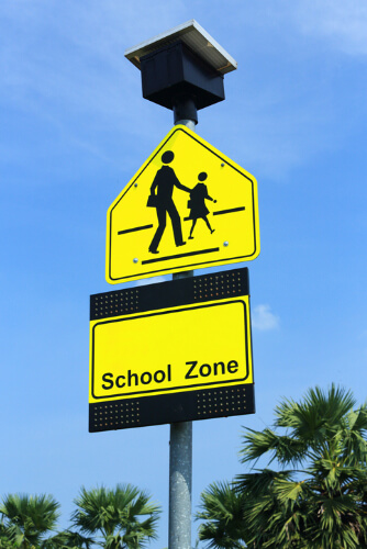 School zone signs