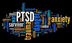 PTSD Word cloud sign